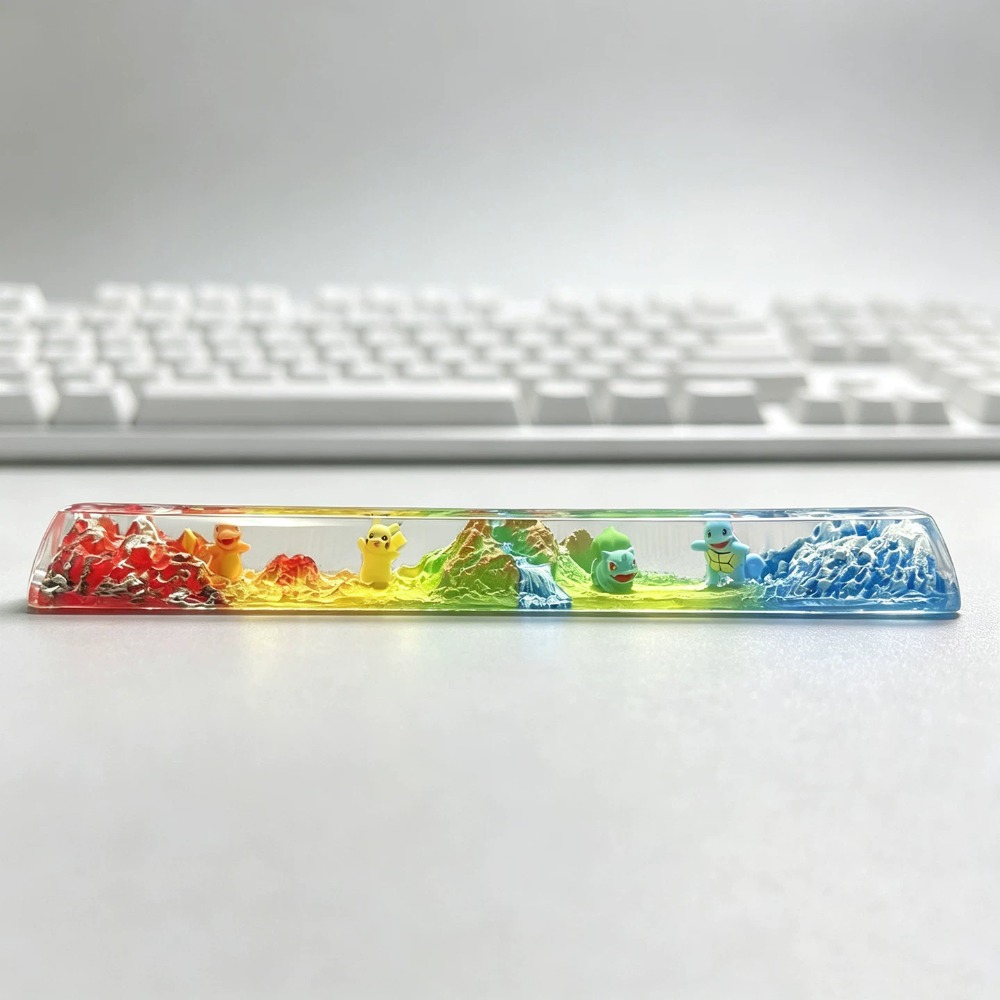 Keyboard Tenkeyless - Pokémon Three-dimensional Keycap Eevee Resin Spacebar‌