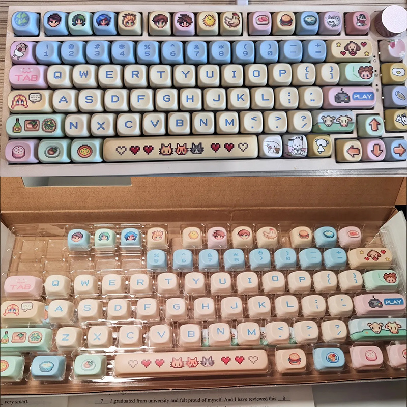 Stardew Valley 78 Keycaps Pixe - đánh giá và giá Keyboard Tenkeyless