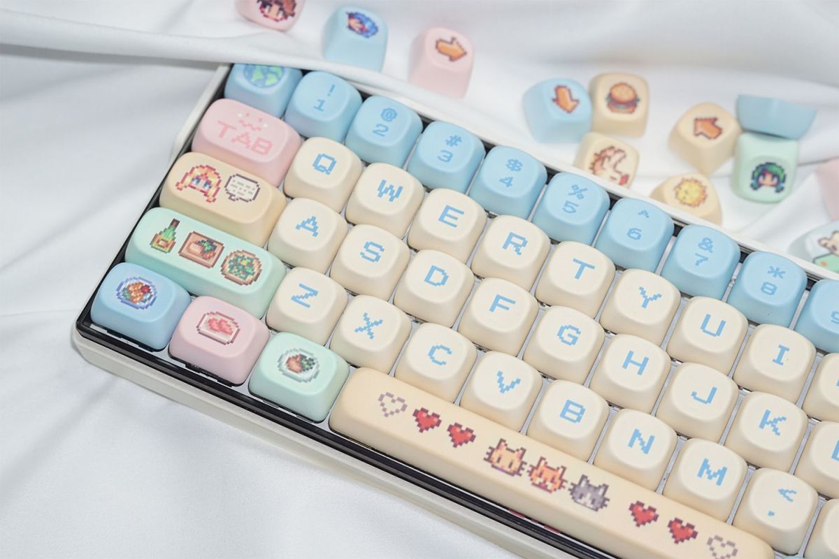 Stardew Valley 78 Keycaps Pixe - đánh giá và giá Keyboard Tenkeyless
