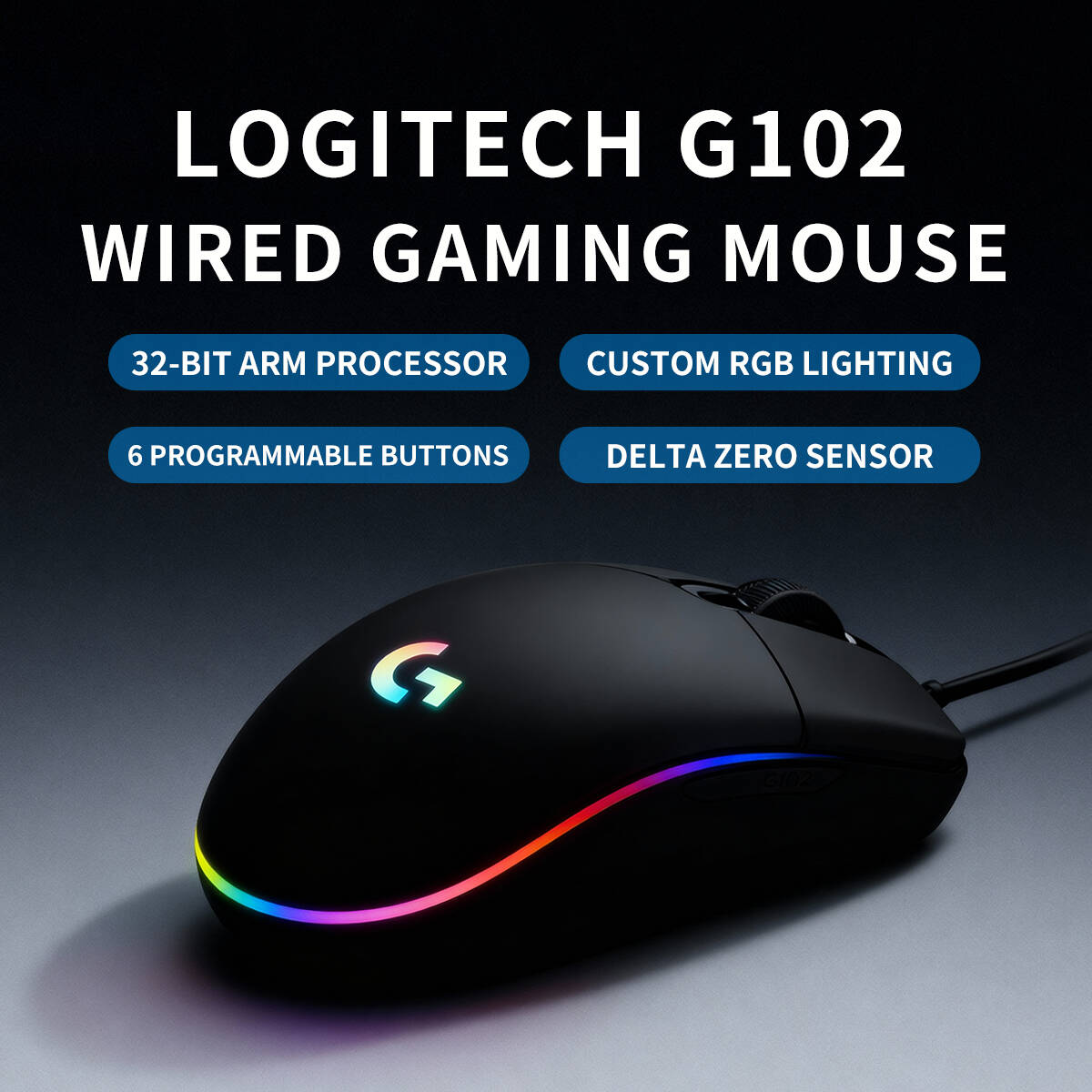 Logitech G102 Wired Gaming Mou - đánh giá và giá Logitech Mouse G203