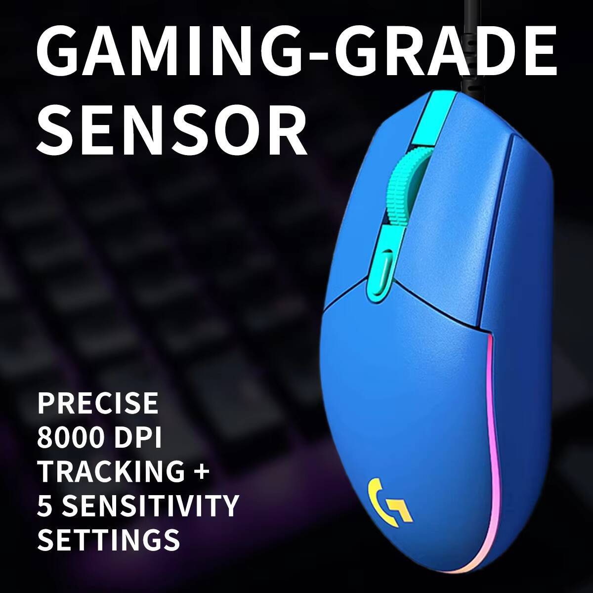 Logitech G203 Prodigy RGB Gami - đánh giá và giá Logitech Mouse G203