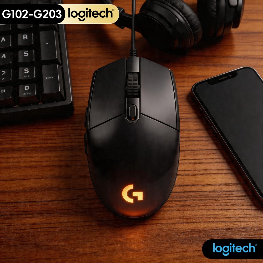 G102 Logitech G203 Gaming Mous - đánh giá và giá Logitech Mouse G203