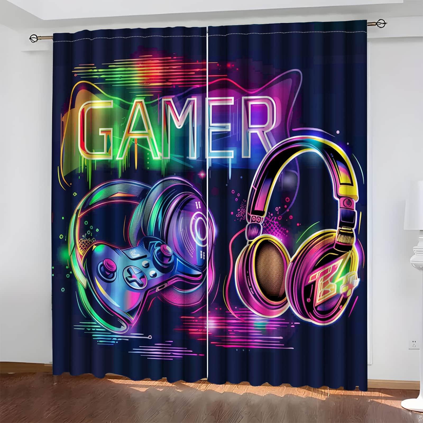 Gamer Curtains with Neon Game  - đánh giá và giá Esports Gaming Youtube