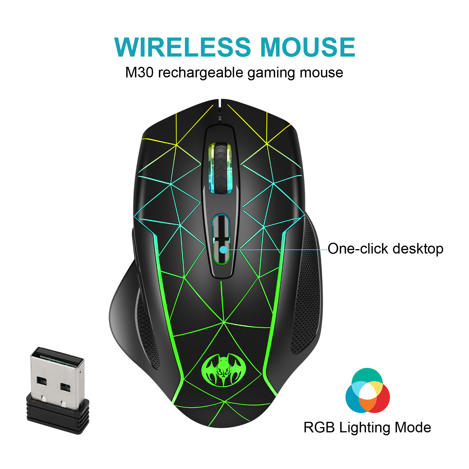 Wireless Charging RGB Light Ef - đánh giá và giá Esports Gaming Maus